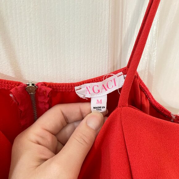 2/$20 - Coral A'Gaci Spaghetti Strap Skirted Romper - Picture 7 of 8